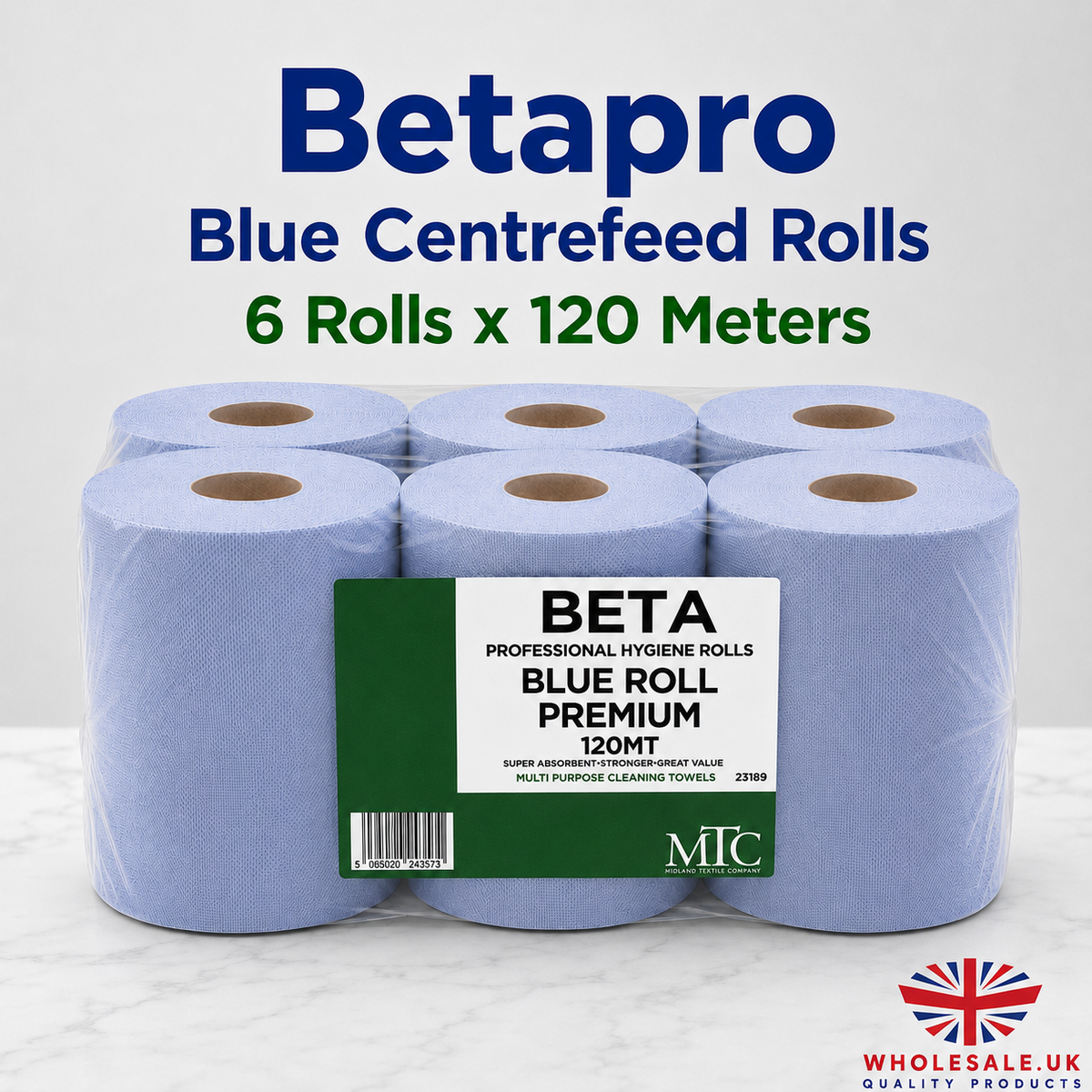 Betapro blue roll, case of 6
