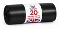 Betapro MD20 Black Bin Bags – 20-Bag Rolls, 20 Packs per Case
