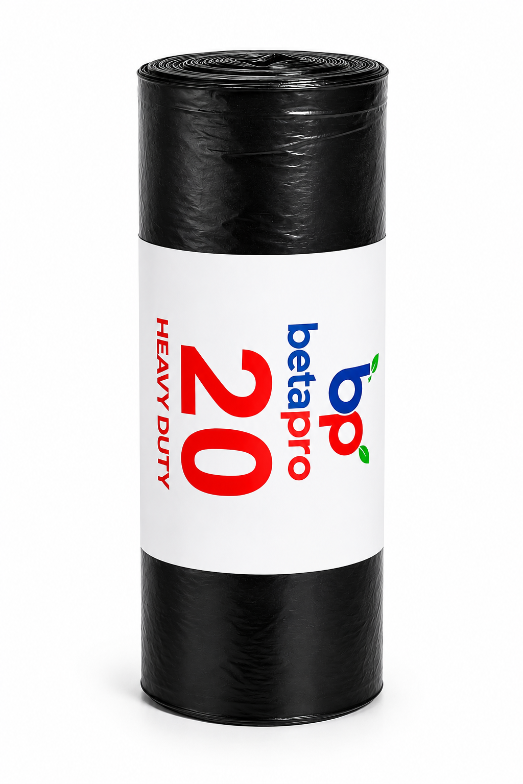 Betapro MD20 Black Bin Bags – 20-Bag Rolls, 20 Packs per Case