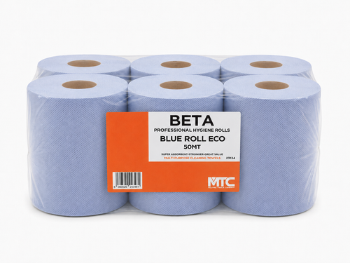 Betapro Blue Roll Eco 50m Centrefeed – Case of 6