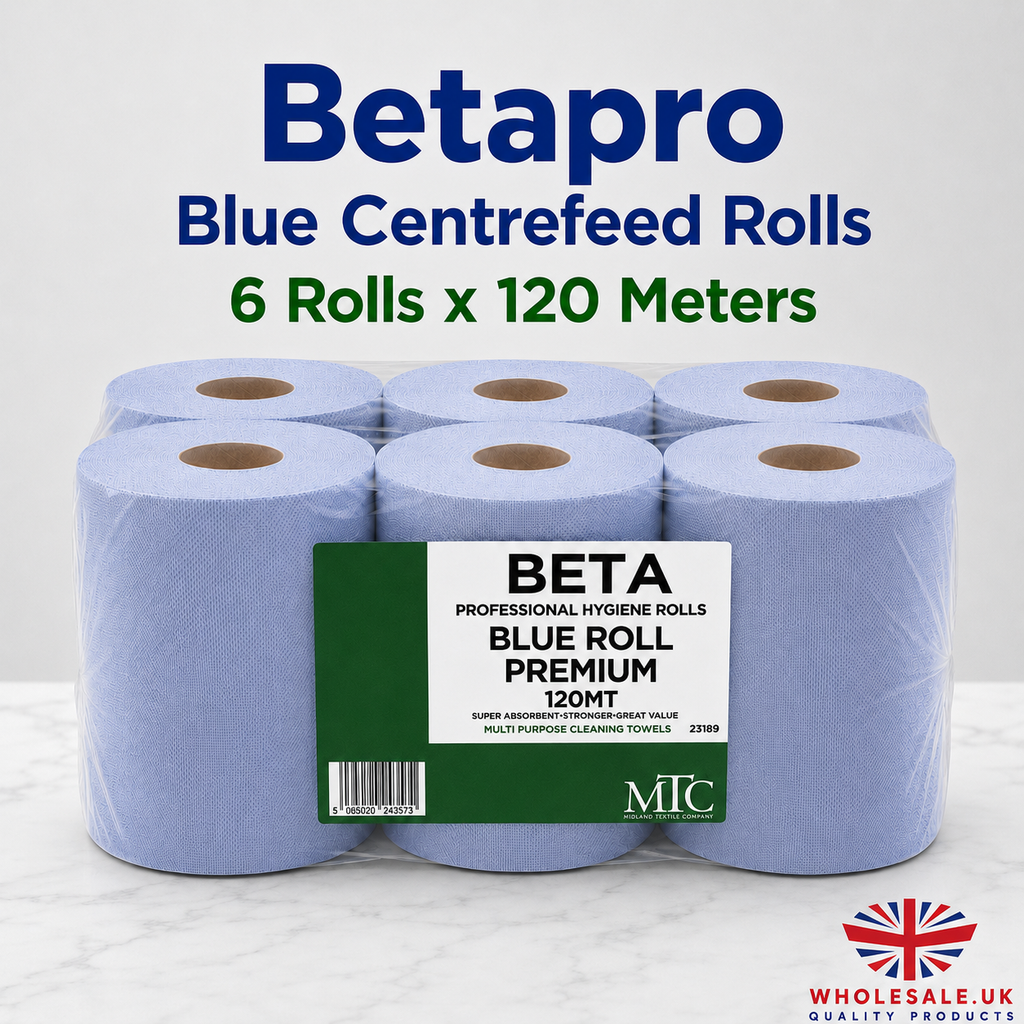 Betapro Blue Roll Premium 120m, case of 6