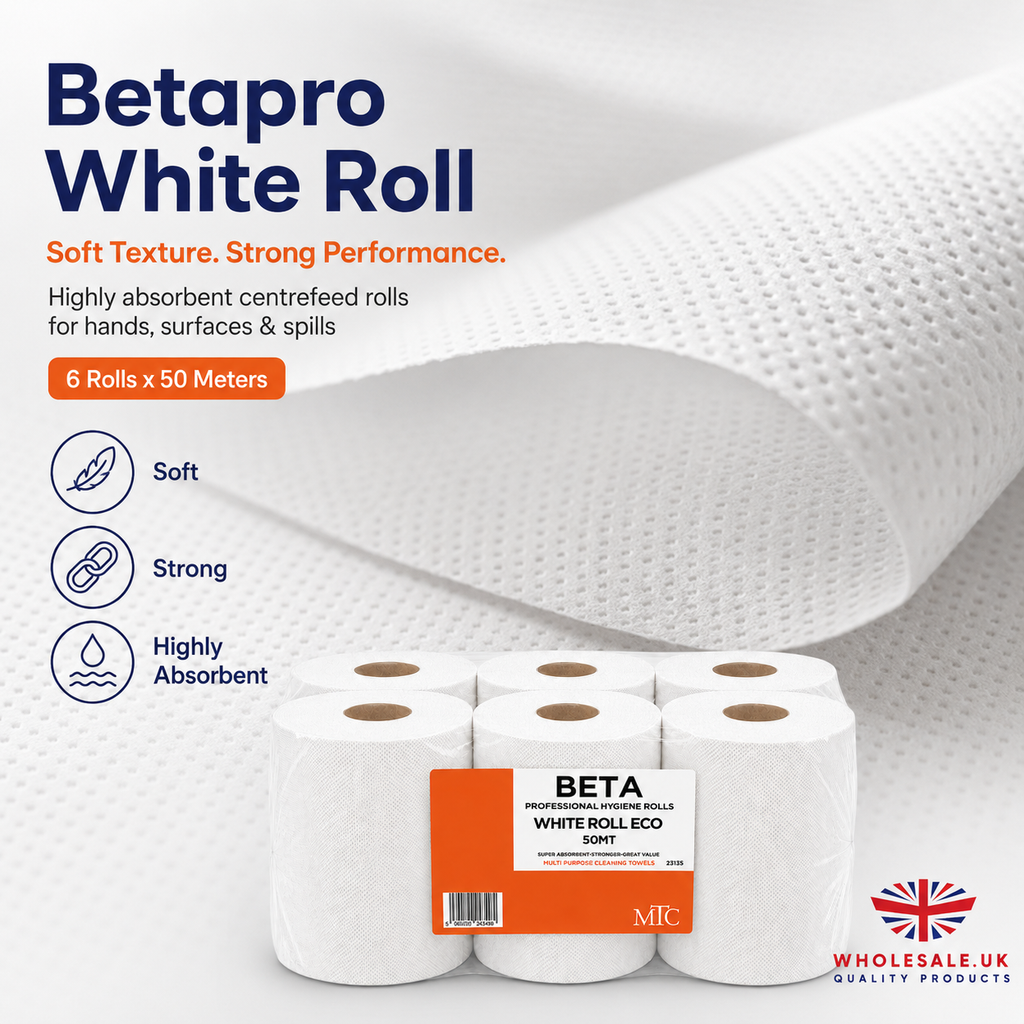 Betapro White Roll Eco 50m, case of 6