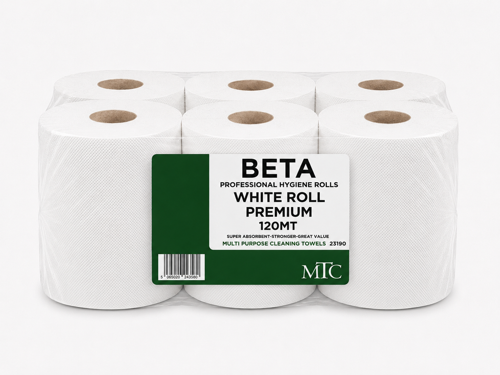 Betapro White Roll Premium 120m, case of 6