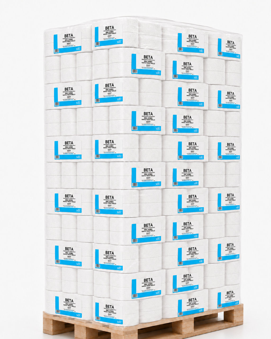 Betapro Mini Jumbo toilet rolls 200m pallet