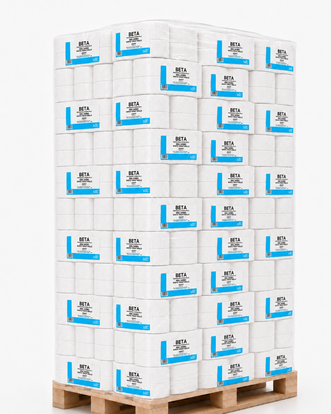 Betapro Mini Jumbo toilet rolls 200m pallet