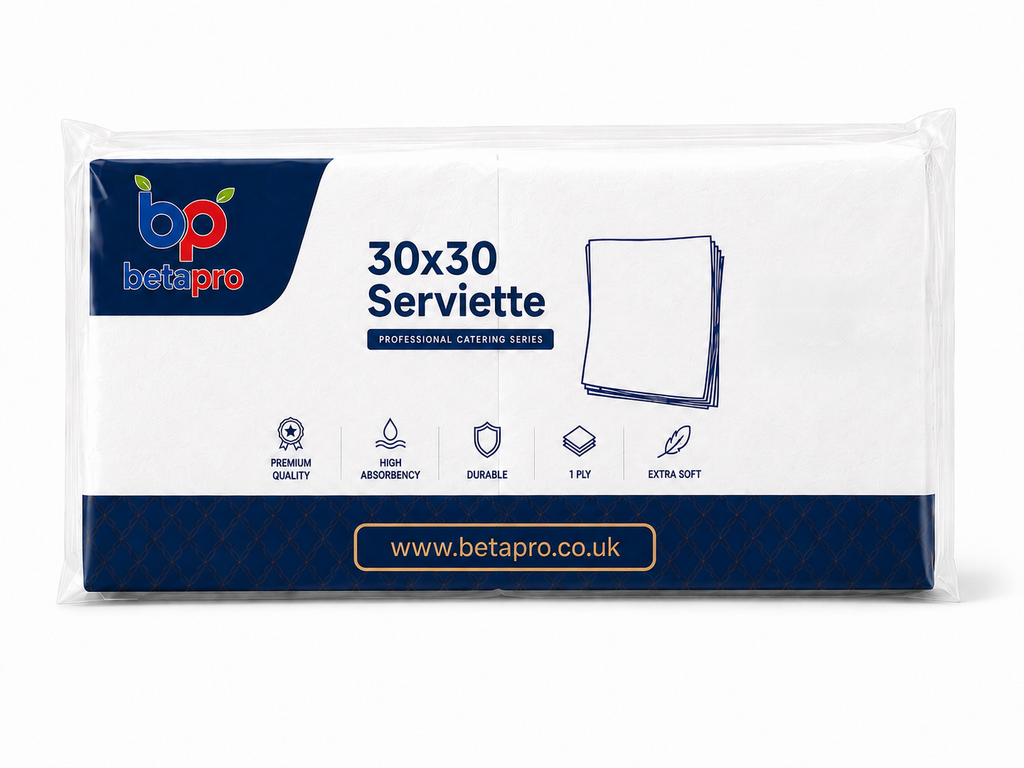 Betapro Eco Serviettes 30x30cm Paper Napkins – 10 Twin Packs of 350